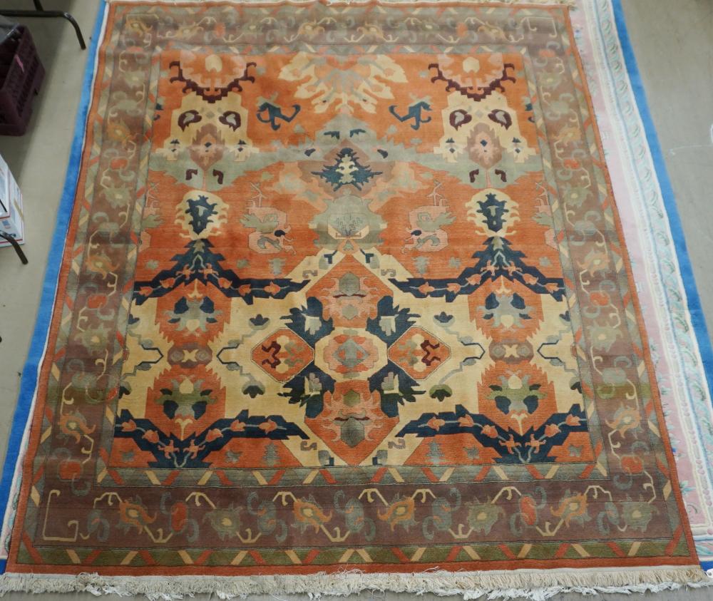 Appraisal: MACHINE MADE ORIENTAL PATTERN RUG FT X FTMachine Made Oriental