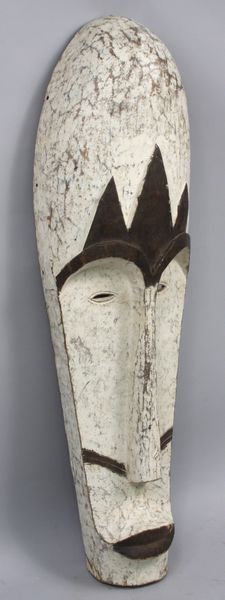 Appraisal: African Ivory Coast carved and decorated mask h x w