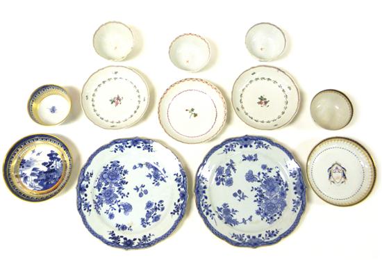 Appraisal: Chinese Export porcelain twelve pieces th C five teabowls and