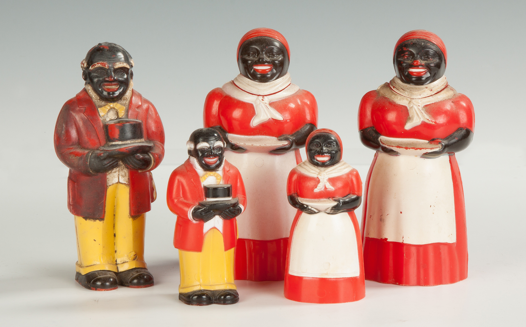 Appraisal: Group of Five Aunt Jemima Plastic Syrups