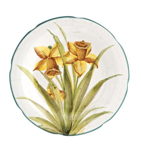 Appraisal: WEMYSS GORDON DESSERT PLATE EARLY TH CENTURY decorated with daffodils