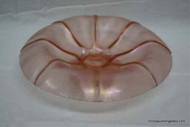 Appraisal: 's Fenton Stretched Glass Rolled Rim BowlProduced by Fenton Glass