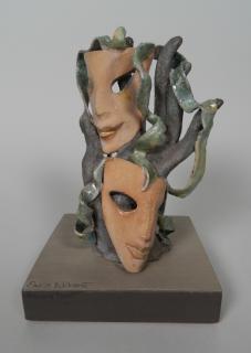 Appraisal: Edris Eckhardt ceramic sculpture Edris Eckhardt American - - ''January