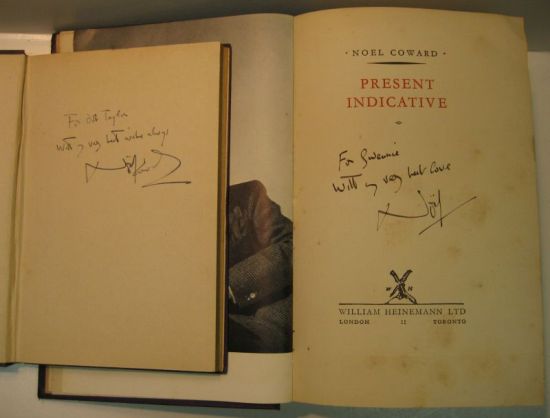 Appraisal: COWARD NO L Two of his books Signed and Inscribed