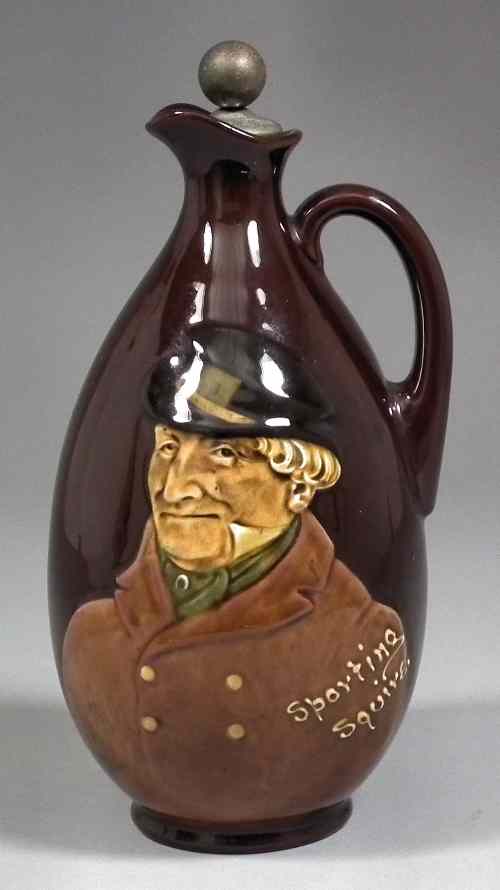 Appraisal: A Doulton Kingsware advertising jug - ''Dewar's Whisky'' with relief