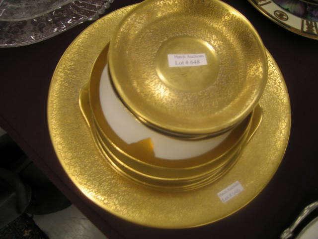 Appraisal: Lot of Gold Encrusted China Pickard others