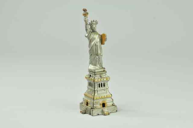 Appraisal: LARGE STATUE OF LIBERTY STILL BANK Kenton cast iron painted