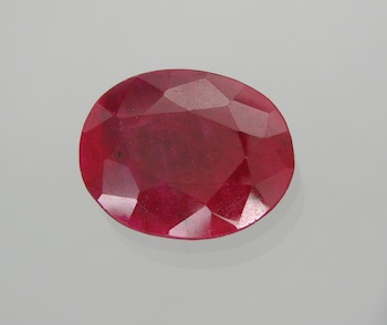 Appraisal: A Carat African Ruby Mixed faceted oval cut Sold