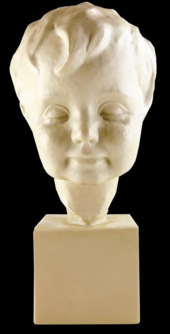 Appraisal: Rosenthal porcelain sculpture Bust of a Child th C off-white