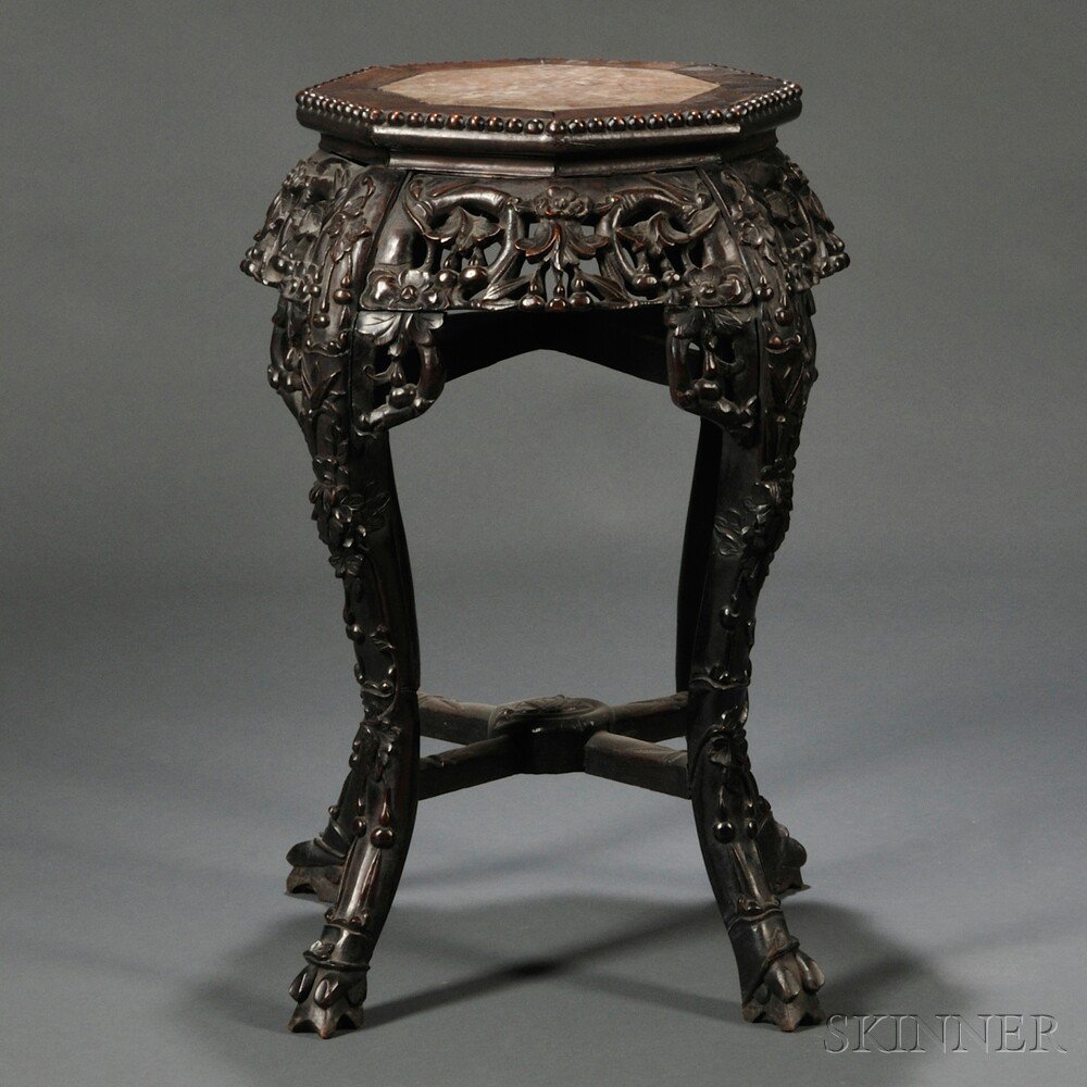 Appraisal: Export Marble-top Stand China late th early th century the