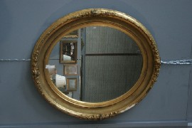 Appraisal: A ovoid shaped gilt and composition nineteenth century over mantle