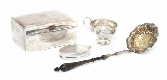 Appraisal: A Collection of Swedish Silver Articles comprising a pierced ladle