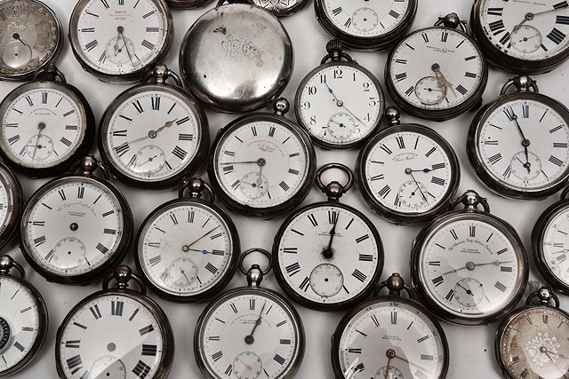 Appraisal: TWENTY NINE SILVER CASED POCKET WATCHES six hunter's the rest