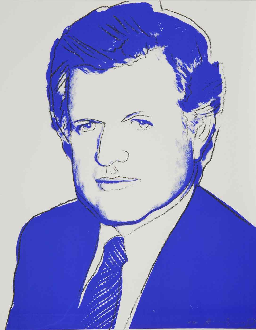 Appraisal: ANDY WARHOLAmerican - Ted Kennedy'' Signed lower right ''Andy Warhol''