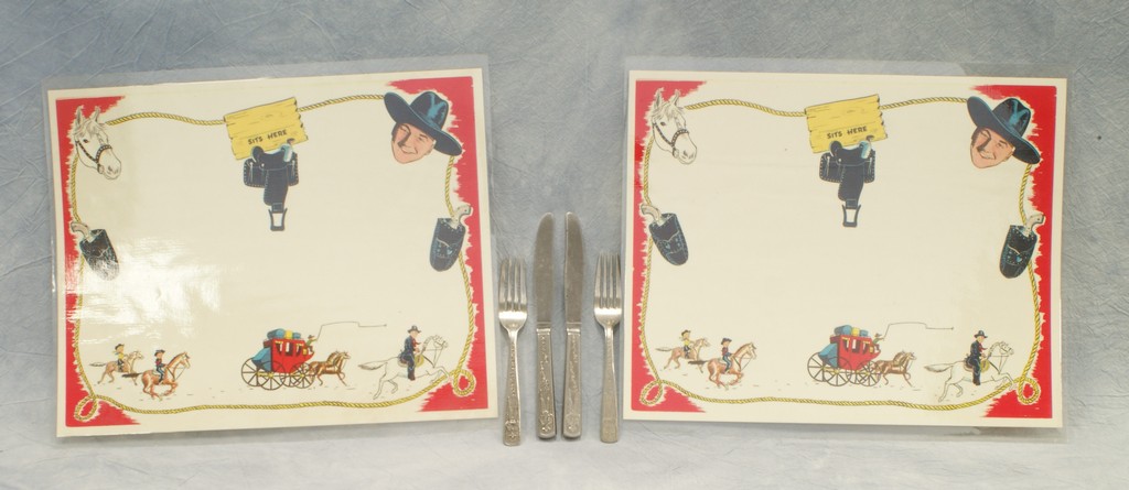 Appraisal: Hopalong Cassidy stainless steel flatware forks knives and spoon and