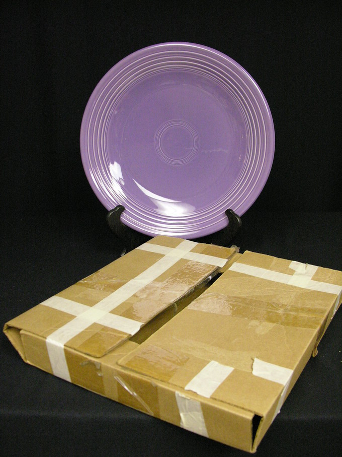 Appraisal: FIESTA RARE LILAC SERVING PLATE Estate item Unused Size Discontinued