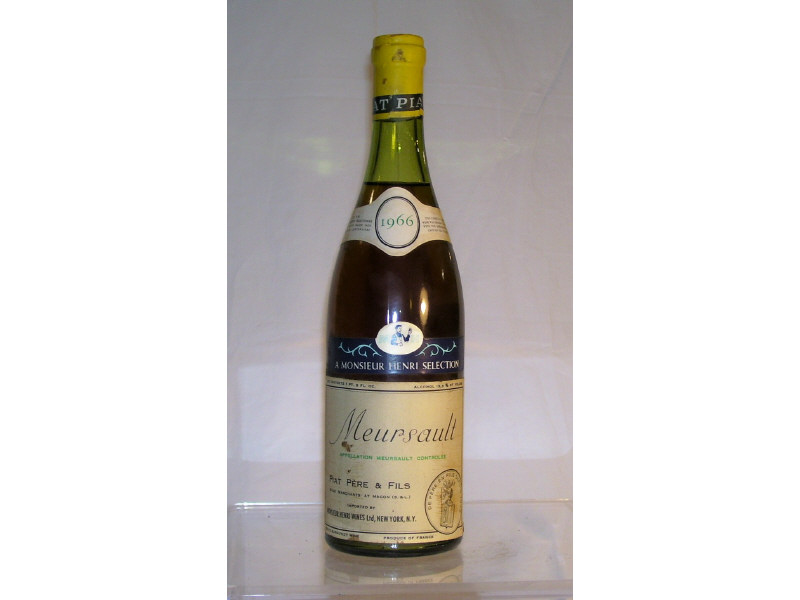 Appraisal: Meursault Pere Fils Vintage - ml bottle Level below cork