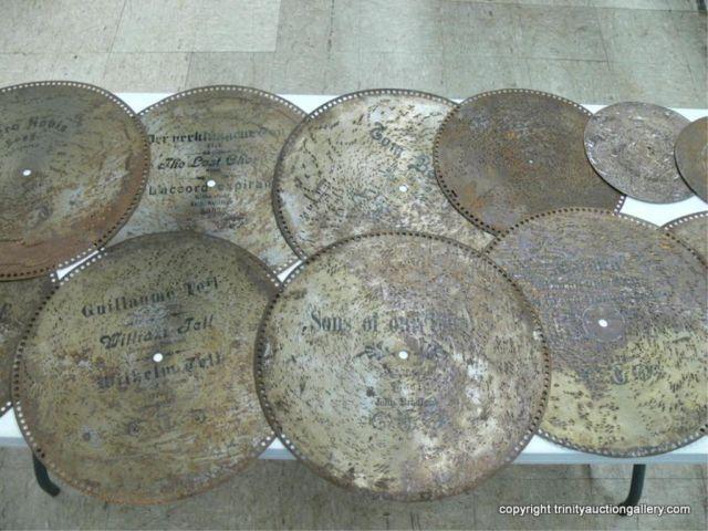 Appraisal: Antique - 's Tin Music Box Music Discs - Antique