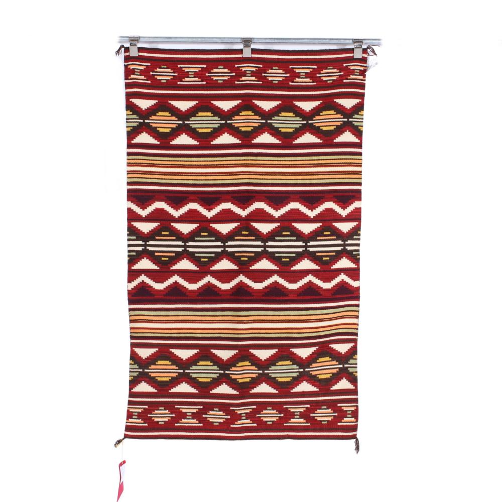 Appraisal: LUCIE MARIANITO NAVAJO SERAPE CHILD BLANKET WEAVING FROM THE CHURRO