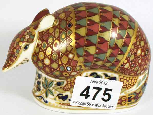 Appraisal: Royal Crown Derby Paperweight Armadillo