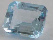 Appraisal: A loose polished blue topaz approx carats approx x mm