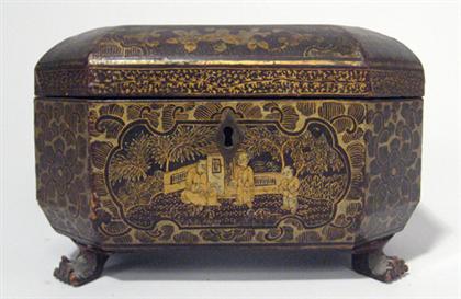 Appraisal: Chinese export box early th century Of octagonal shape the