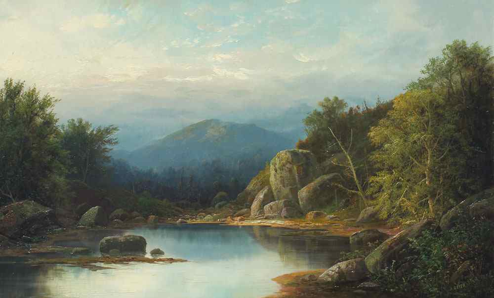 Appraisal: GEYER Henry American th Century ''Emmons Pond near Morristown'' Oil