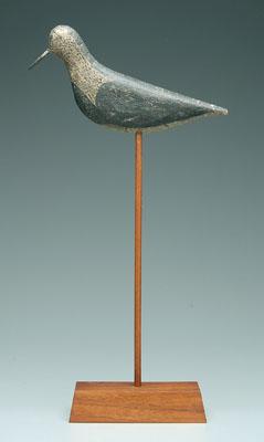 Appraisal: Carved and painted shorebird yellowlegs with cork body probably original