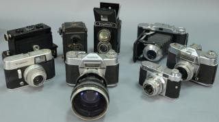 Appraisal: One box lot Voigtlander camera lot including Brilliant early Brilliant