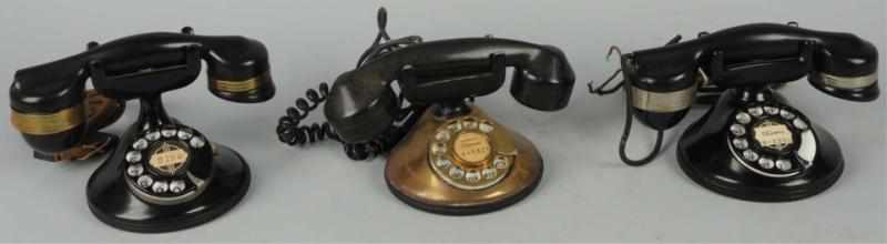 Appraisal: Lot of Automatic Electric A Telephones Circa first is black