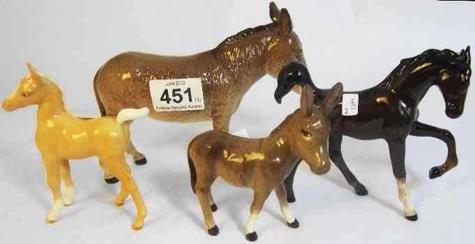 Appraisal: Beswick Donkey Foal Royal Doulton Springtime DA Royal Doulton Palomino