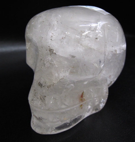 Appraisal: CARVED ROCK CRYSTAL SKULL Dimensions L x W x H