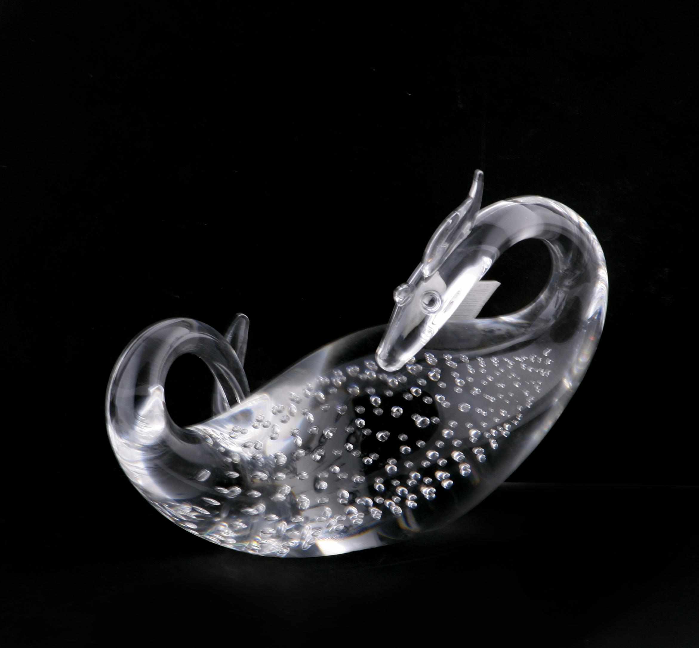 Appraisal: A Steuben glass dragon and a Steuben glass quail each