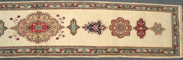 Appraisal: A Tabriz runner size approximately ft in x ft in