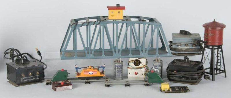 Appraisal: Lot of American Flyer S O-Gauge Train Accessories Description Includes