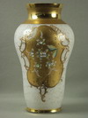 Appraisal: VASE - CIRCA - LARGE ENAMEL DECORATED CASE GLASS VASE