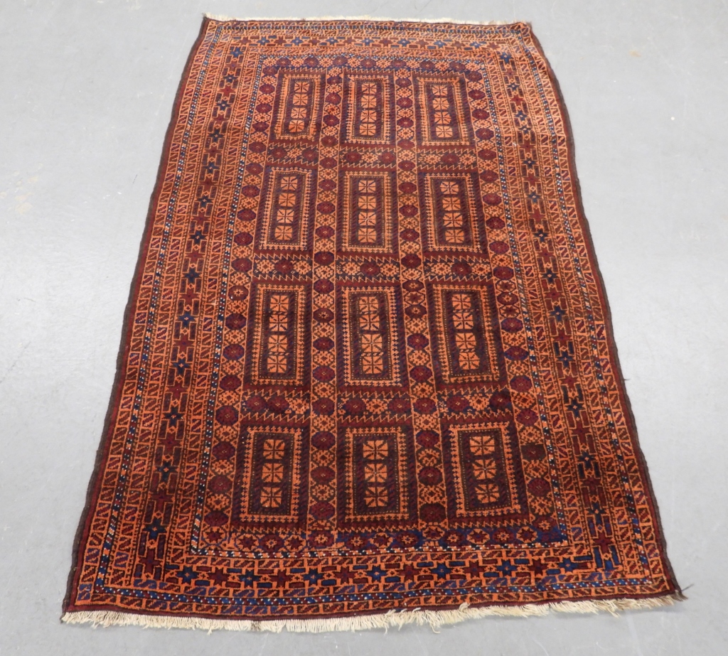 Appraisal: MIDDLE EASTERN RUG Middle East th CenturyOrange red brown and