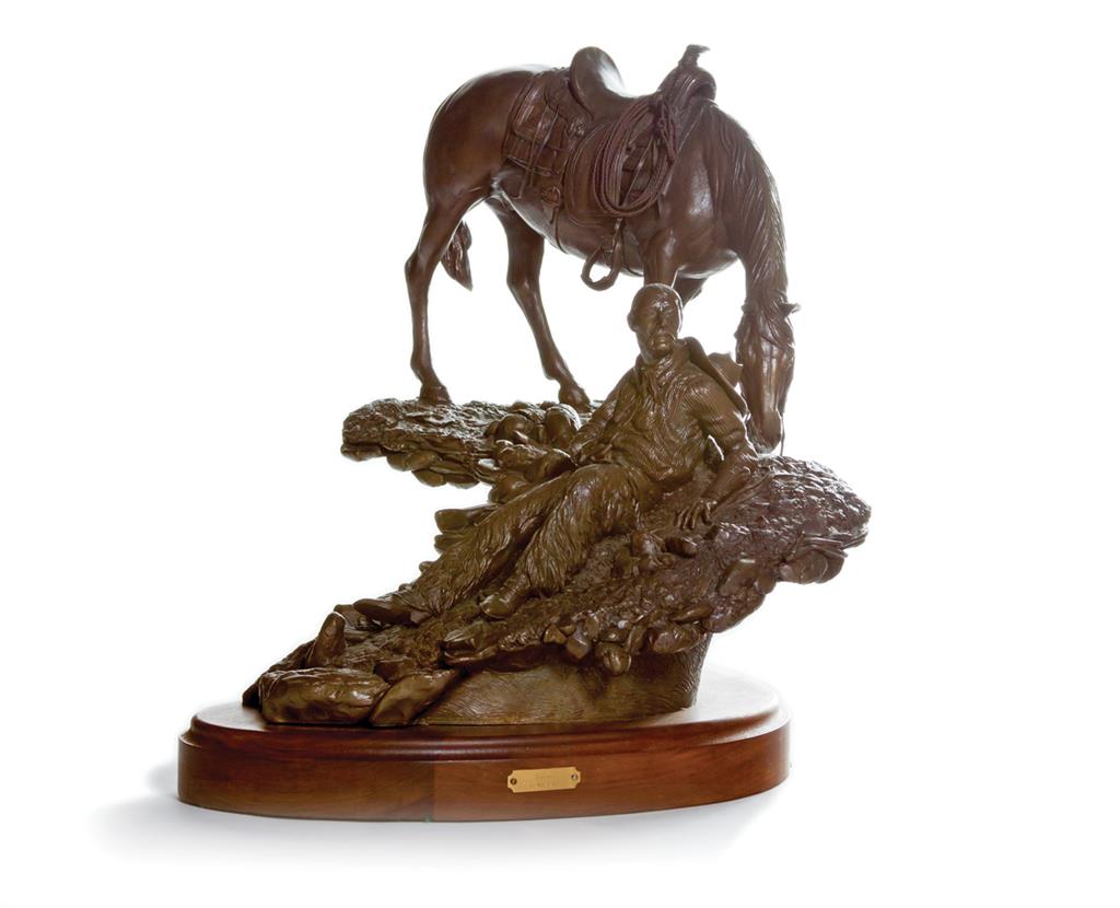 Appraisal: WILLIAM DAVIS American - Forever bronze signed dated and numbered