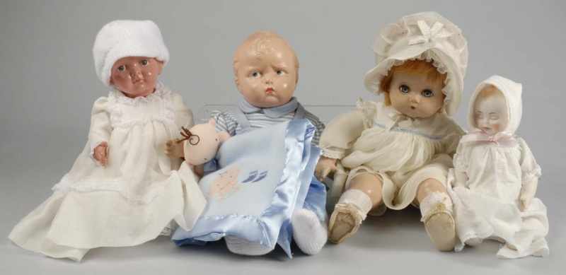 Appraisal: Lot of Baby Dolls Description Large Effanbee Baby Grumpy with