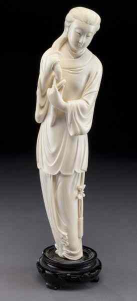 Appraisal: Chinese carved ivory figure International buyers should note that several