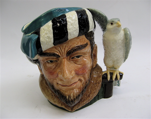 Appraisal: ROYAL DOULTON LARGE CHARACTER JUG The Falconer D inches ht