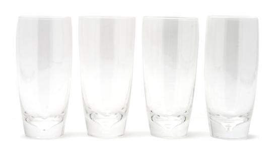 Appraisal: A Set of Twelve Highball Glasses Steuben together with two