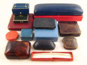 Appraisal: A quantity of vintage jewellery boxes including Cartier Janesich SJ