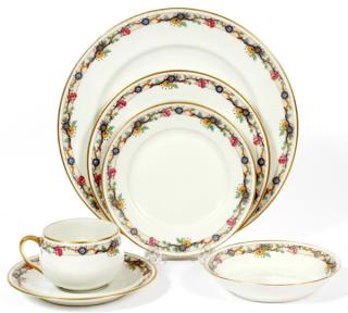 Appraisal: CHARLES AHRENFELDT LIMOGES PORCELAIN DINNER SET CHARLES AHRENFELDT LIMOGES PORCELAIN