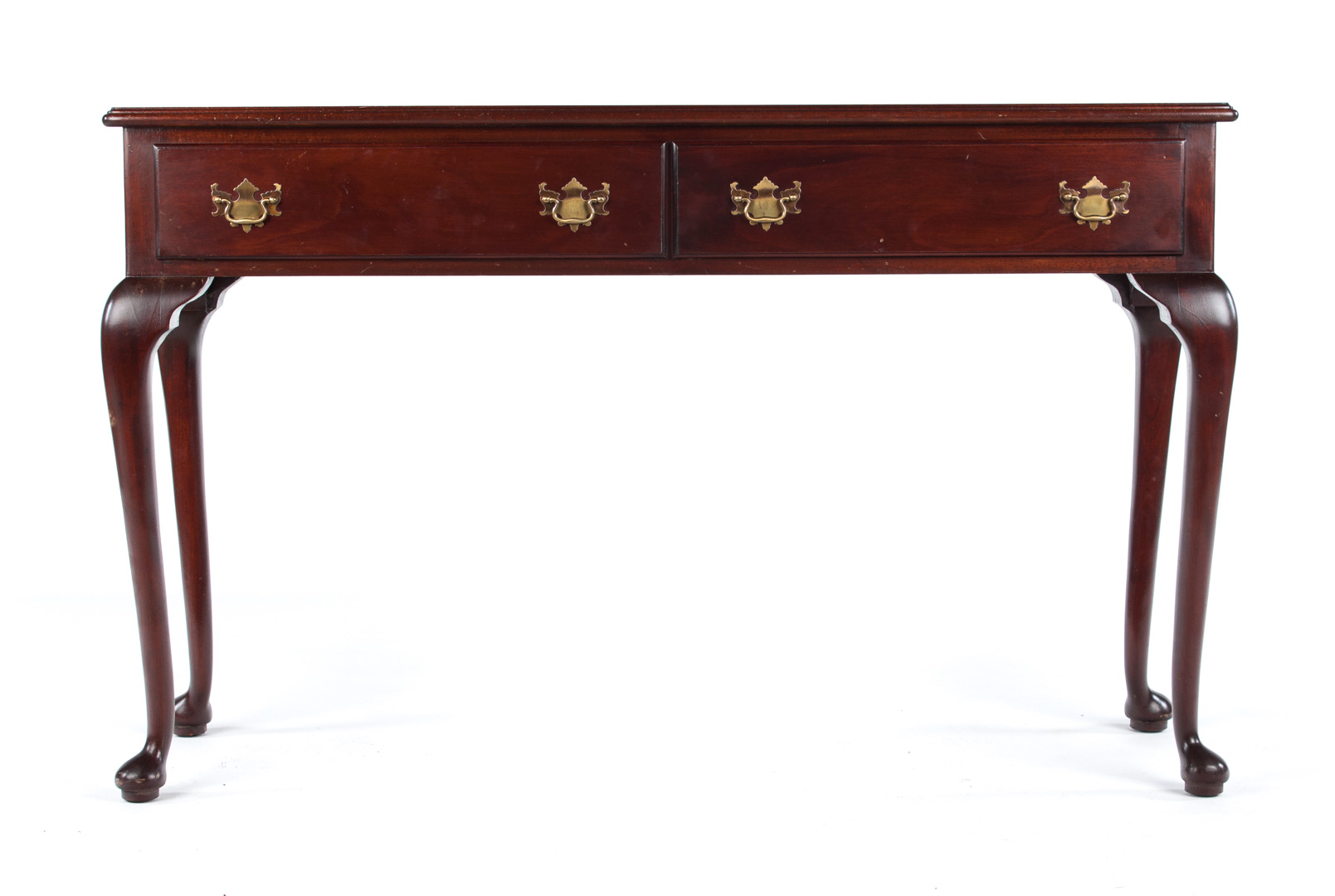 Appraisal: Potthast Bros Queen Anne style mahogany server two short drawers