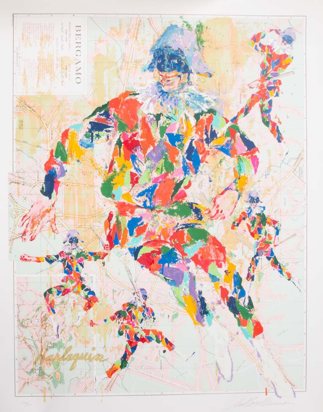 Appraisal: LeRoy Neiman Harlequin Bergamo serigraph American - serigraph on paper