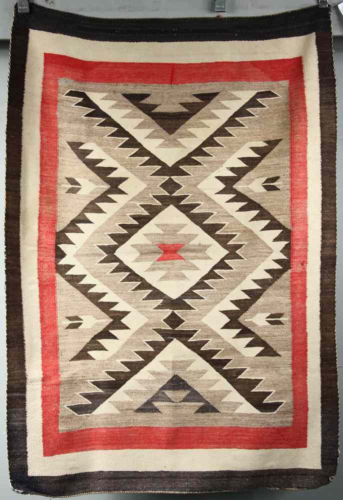 Appraisal: NATIVE AMERICAN RUG - Navajo Vegetable Dyed Rug ca with