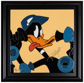 Appraisal: Vought Paul Daffy Duck Ceramic Tile Warner Bros Imagine Design