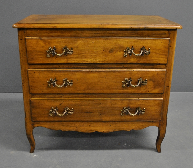 Appraisal: - Italian fruitwood three-drawer chest th c h x w