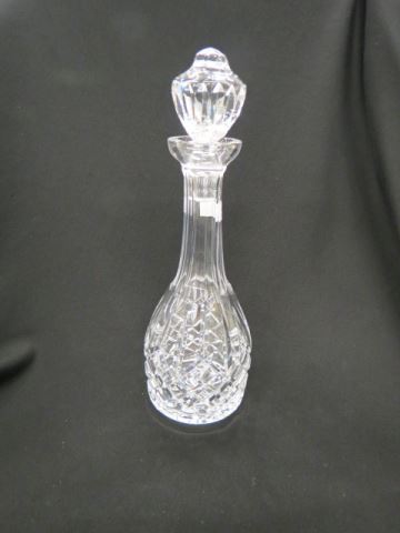 Appraisal: Cut Crystal Decanter diamond ray excellent probably Waterford